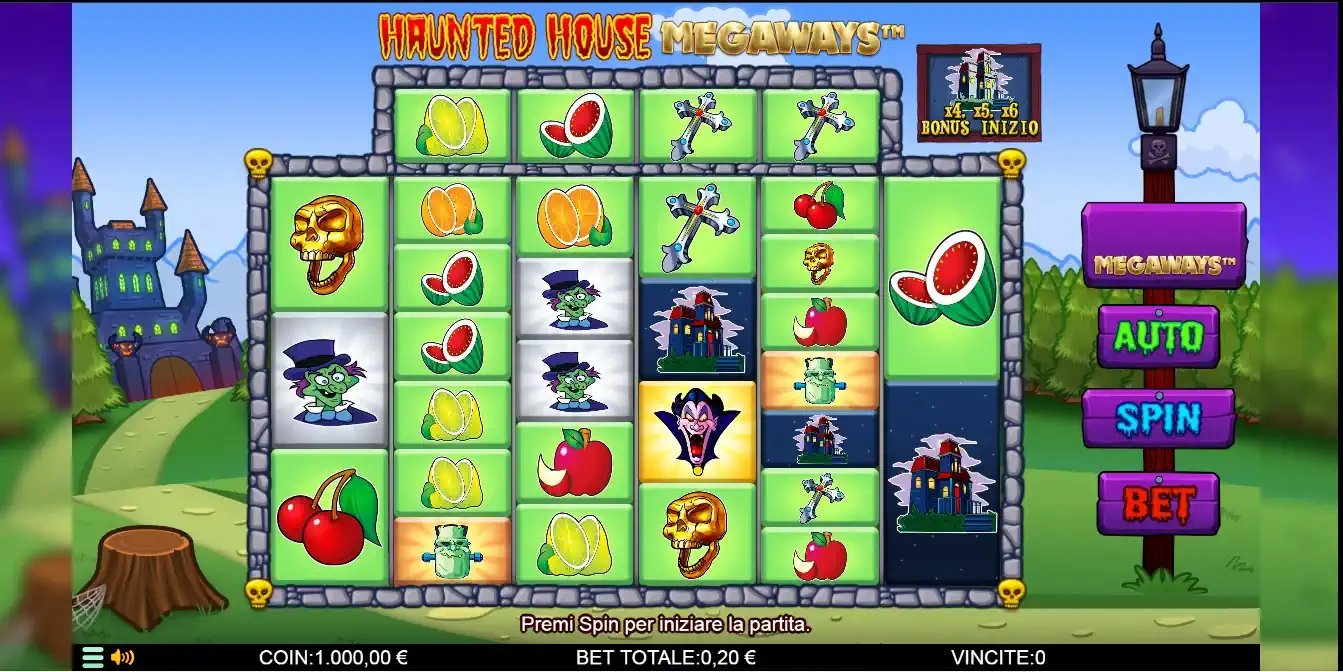 haunted house megaways schermata slot